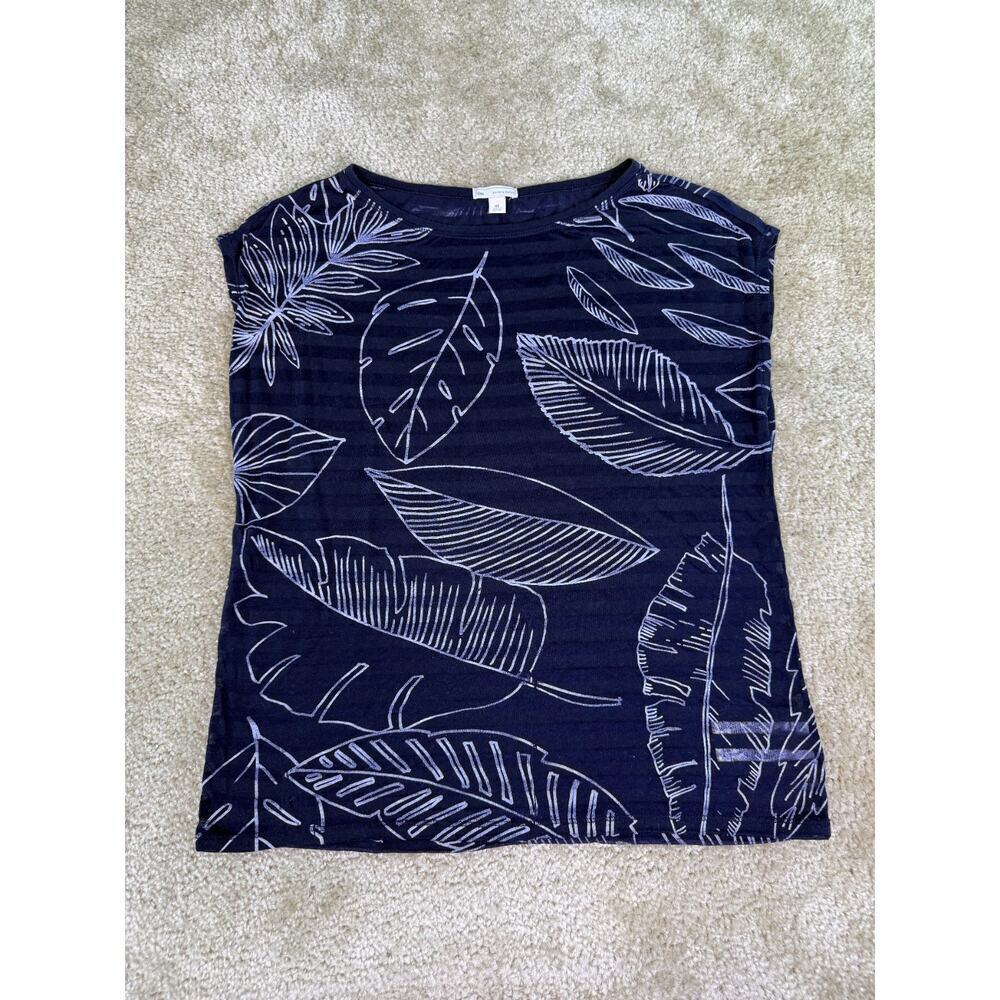 Gap Women's Shirt Top Cap Sleeve Designed & Crafted Navy Blue XS D959